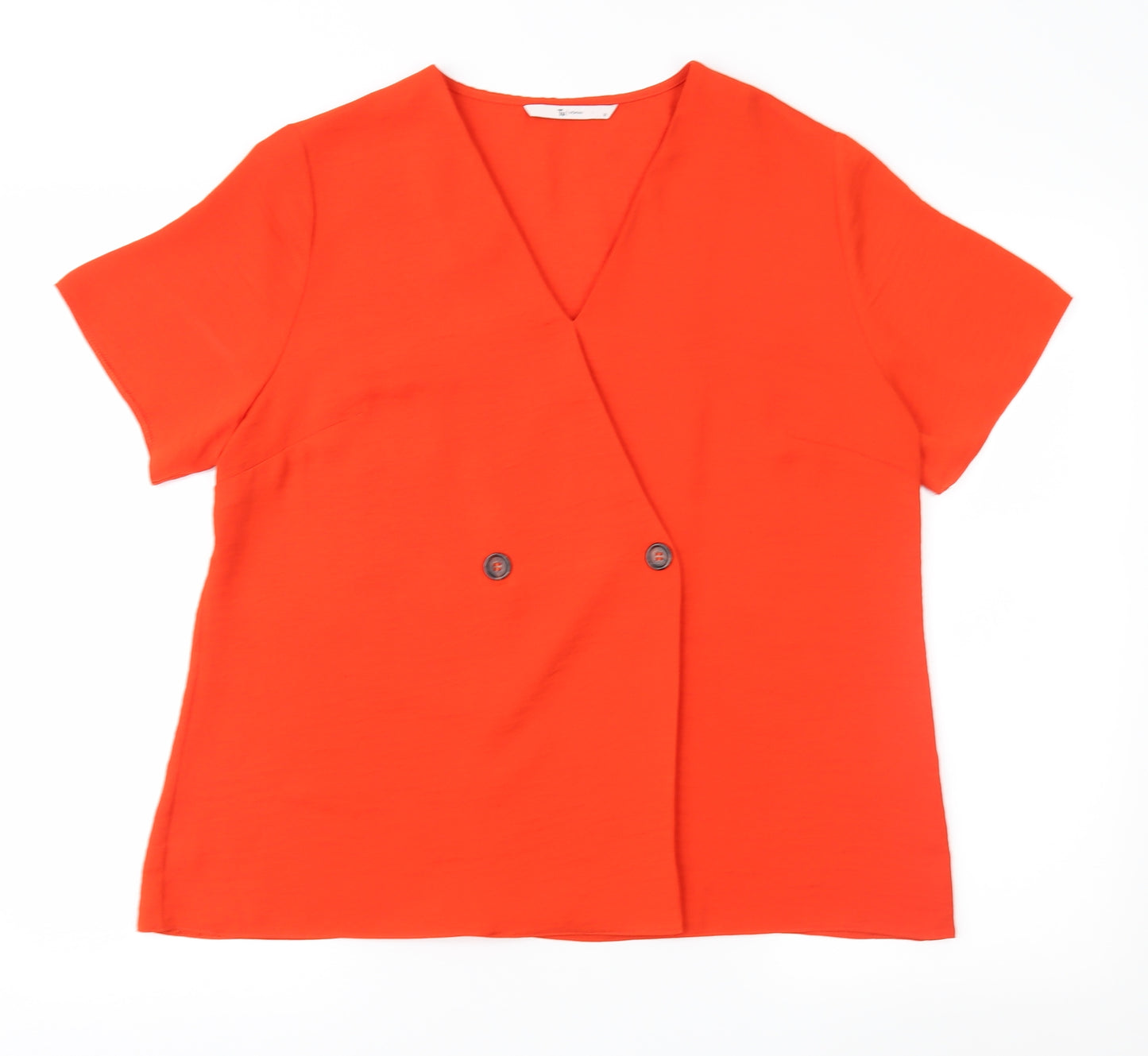 TU Womens Red   Basic Blouse Size 16
