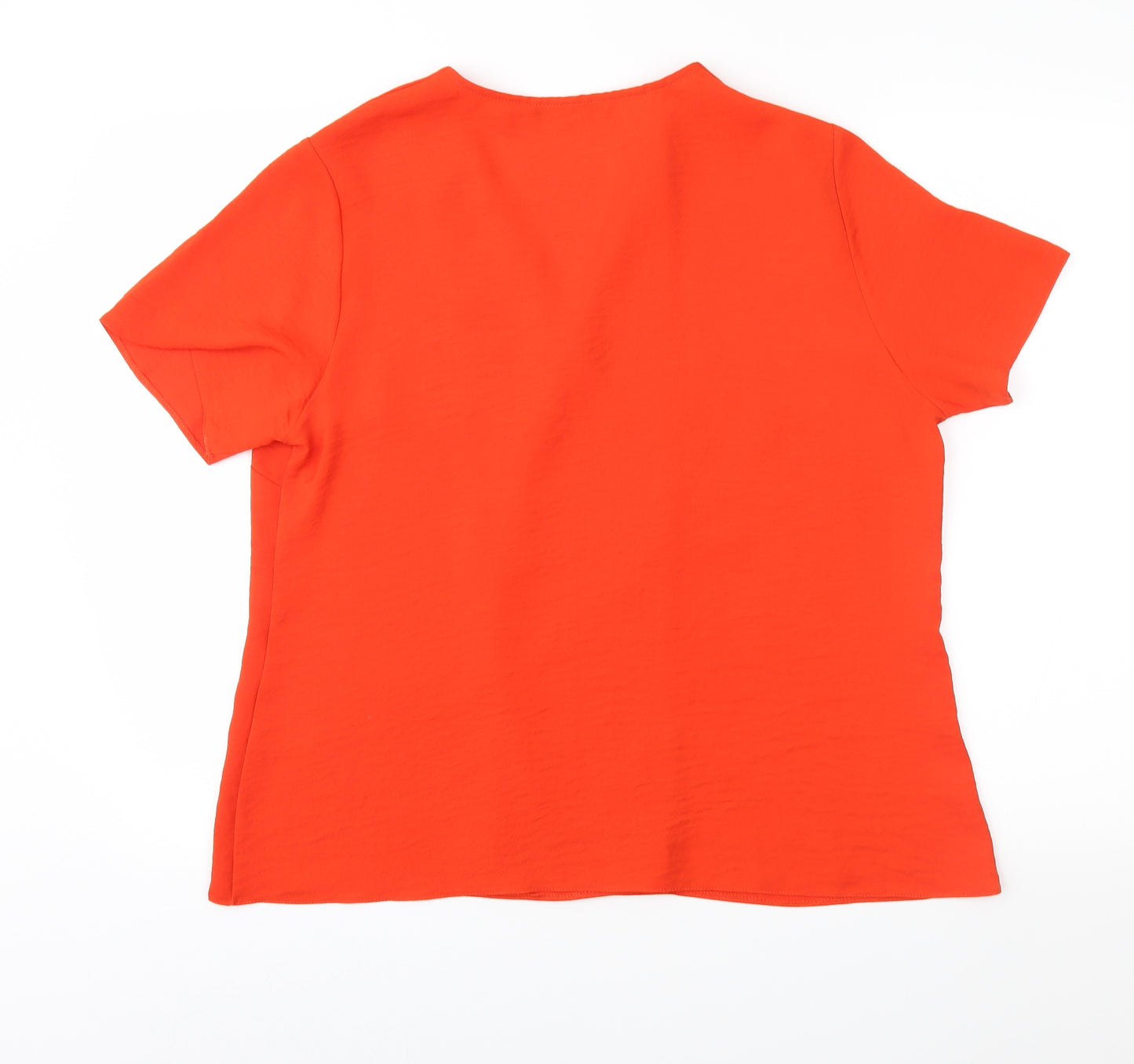 TU Womens Red   Basic Blouse Size 16