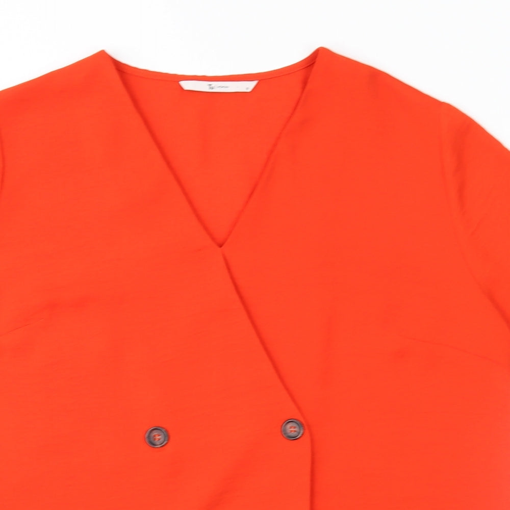 TU Womens Red   Basic Blouse Size 16