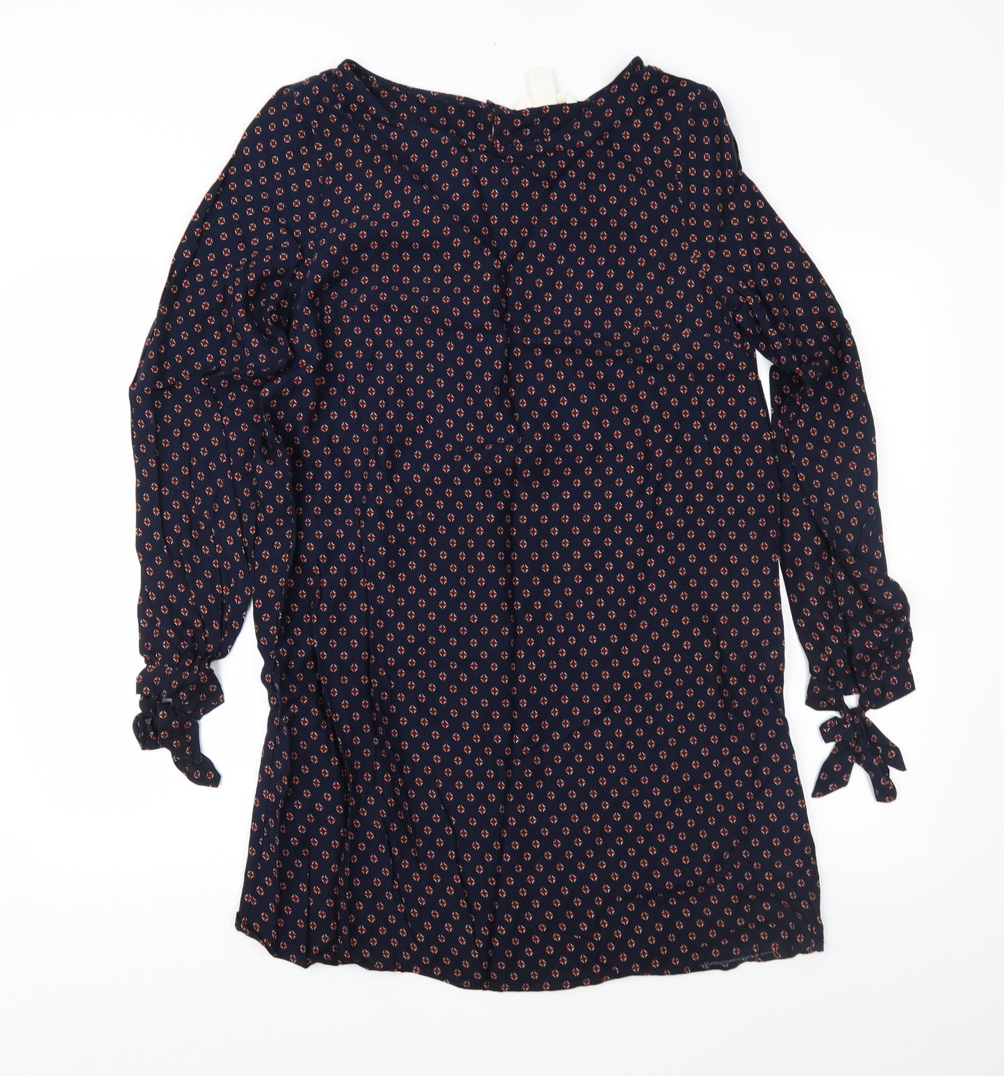 H&M Womens Blue Geometric  Shift  Size 12
