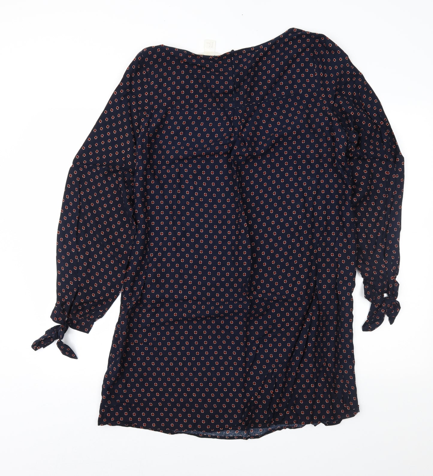 H&M Womens Blue Geometric  Shift  Size 12