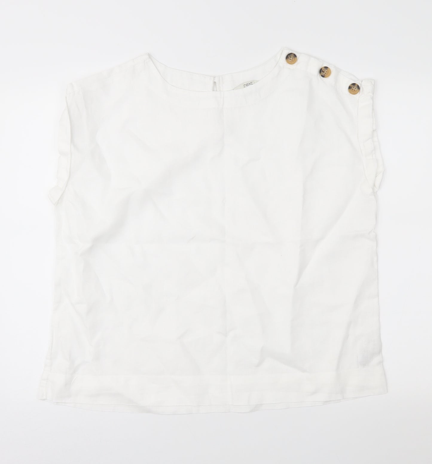 NEXT Womens White   Basic Blouse Size 14