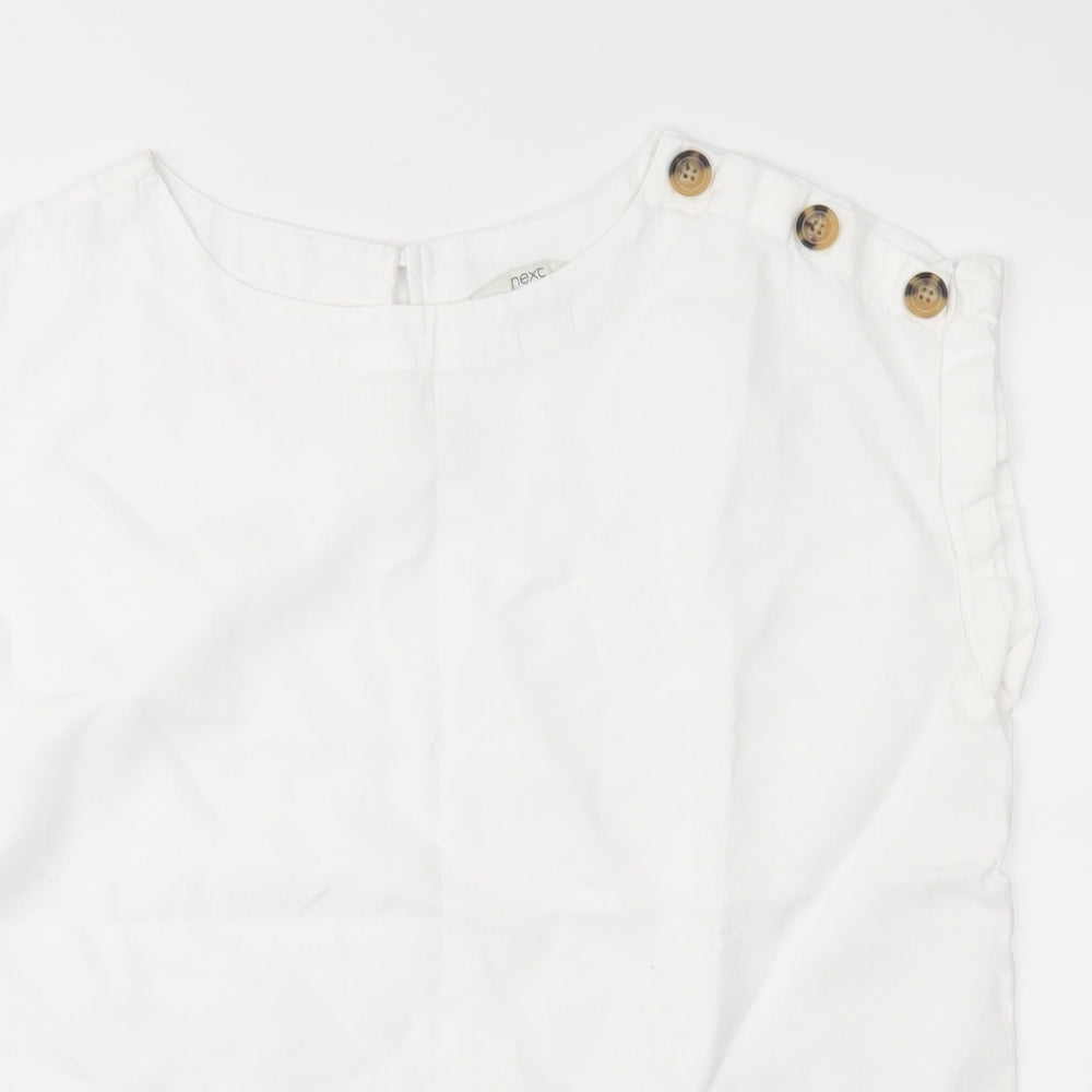 NEXT Womens White   Basic Blouse Size 14