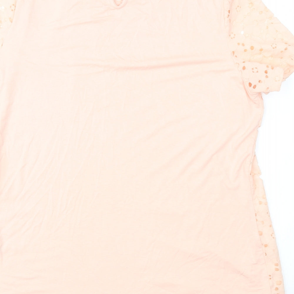 Dorothy Perkins Womens Pink   Basic T-Shirt Size 16