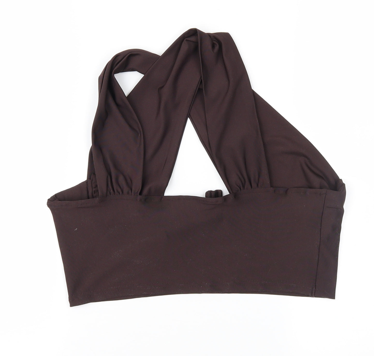 SheIn Womens Brown   Cropped Blouse Size L