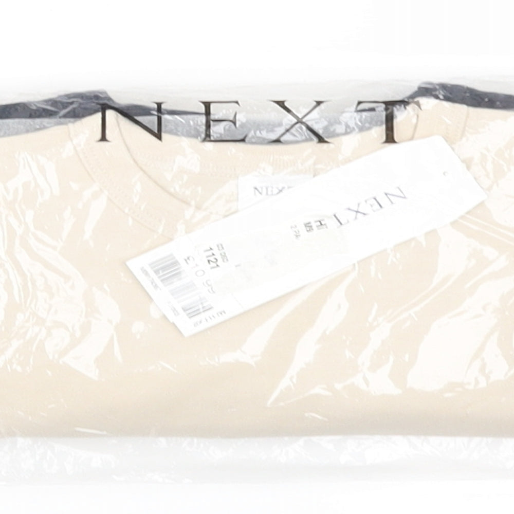 NEXT Boys Beige  Jersey Basic T-Shirt Size 2-3 Years  - 2 pack