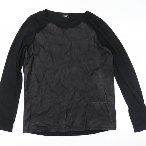 NEXT Womens Black   Basic Blouse Size 8