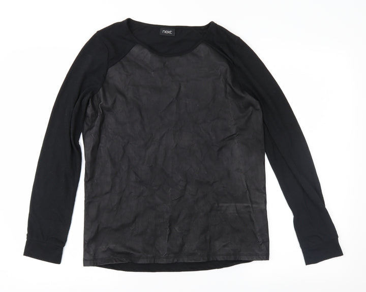 NEXT Womens Black   Basic Blouse Size 8