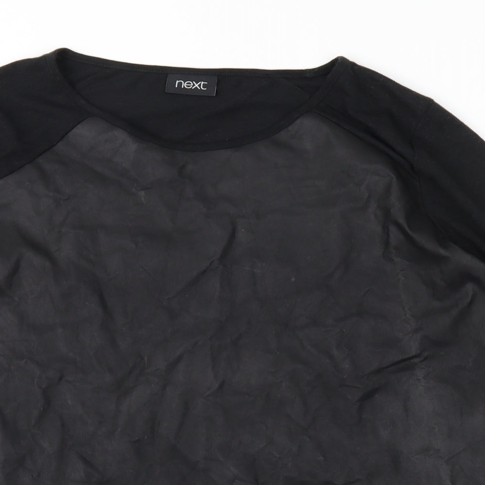NEXT Womens Black   Basic Blouse Size 8