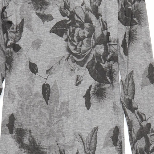 NEXT Womens Grey Floral  Sheath  Size 10