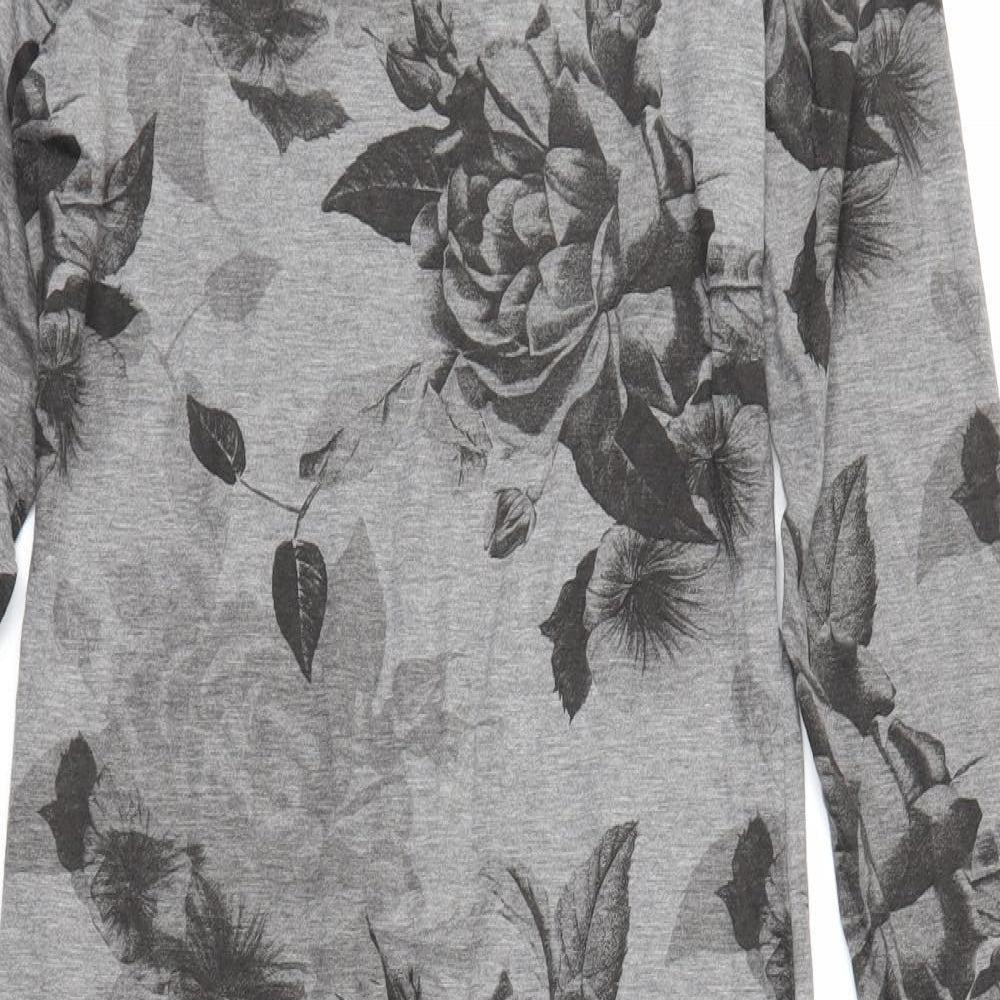 NEXT Womens Grey Floral  Sheath  Size 10