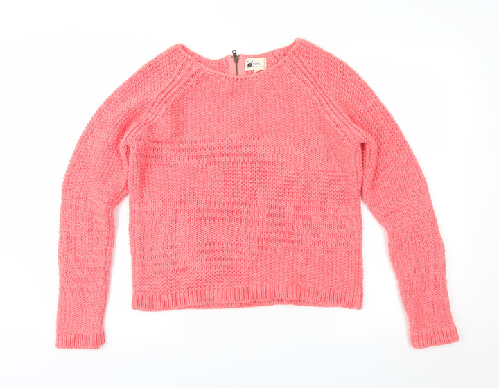 NEXT Womens Pink  Knit Pullover Jumper Size M