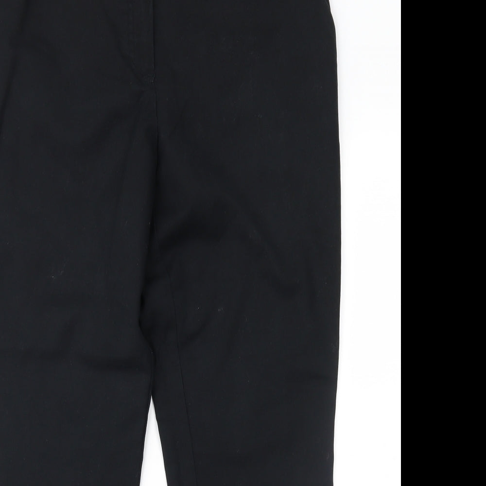 NEXT Womens Black   Capri Trousers Size 14 L25 in