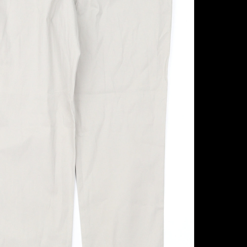 NEXT Womens Beige   Chino Trousers Size 14 L26 in