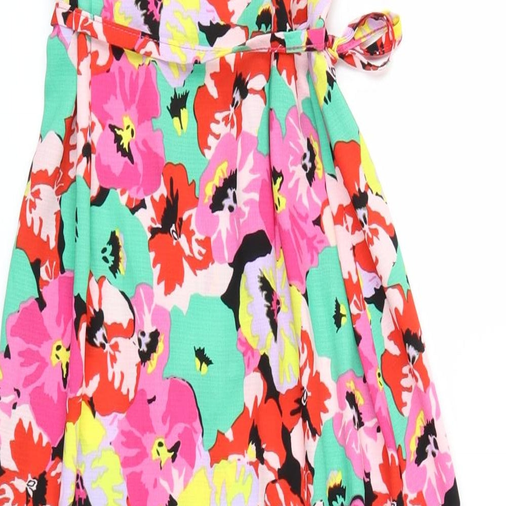 Atmosphere Womens Pink Floral  A-Line  Size 10