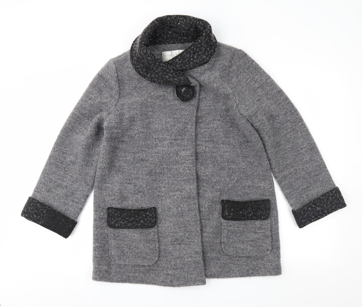 Edina Ronay Womens Grey   Jacket Coat Size 12