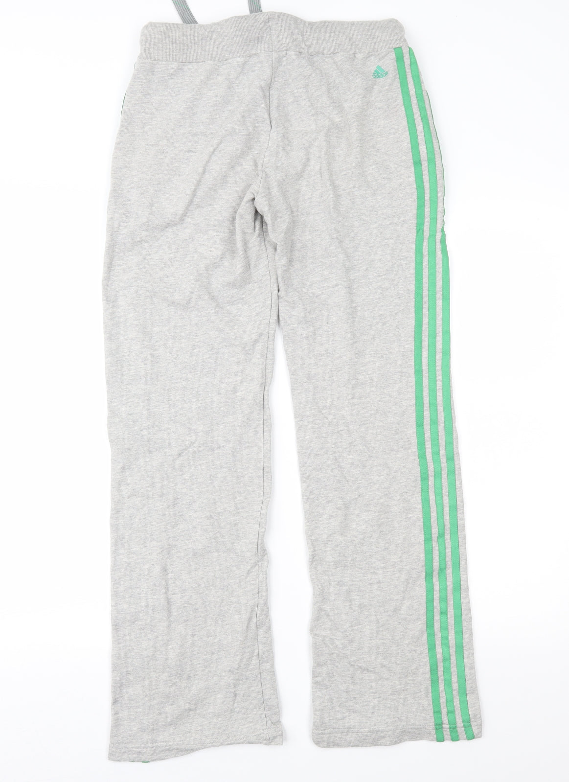 adidas Womens Grey Striped  Jogger Trousers Size 10 L30 in