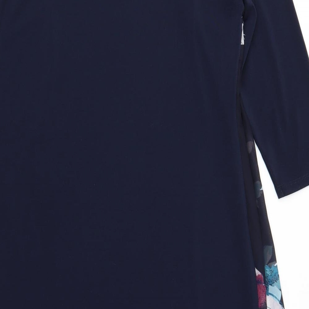 RJR Womens Blue Floral  A-Line  Size 16