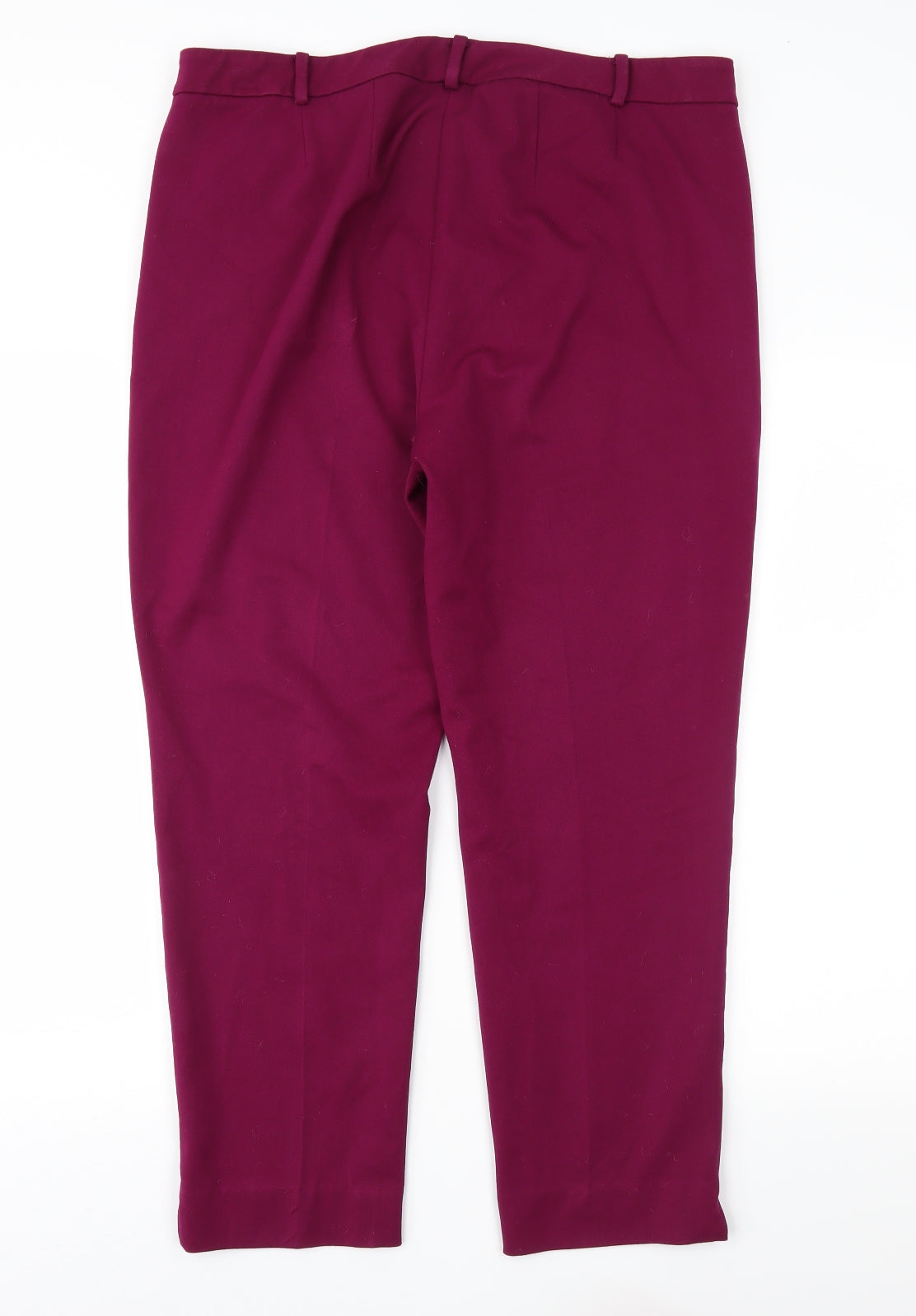 Marks and Spencer Womens Purple   Trousers  Size 16 L28 in