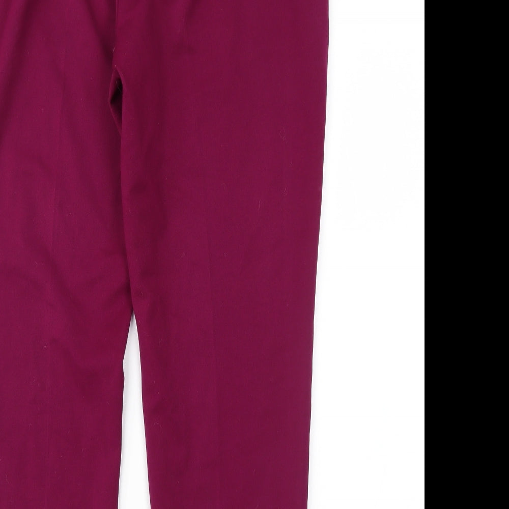Marks and Spencer Womens Purple   Trousers  Size 16 L28 in