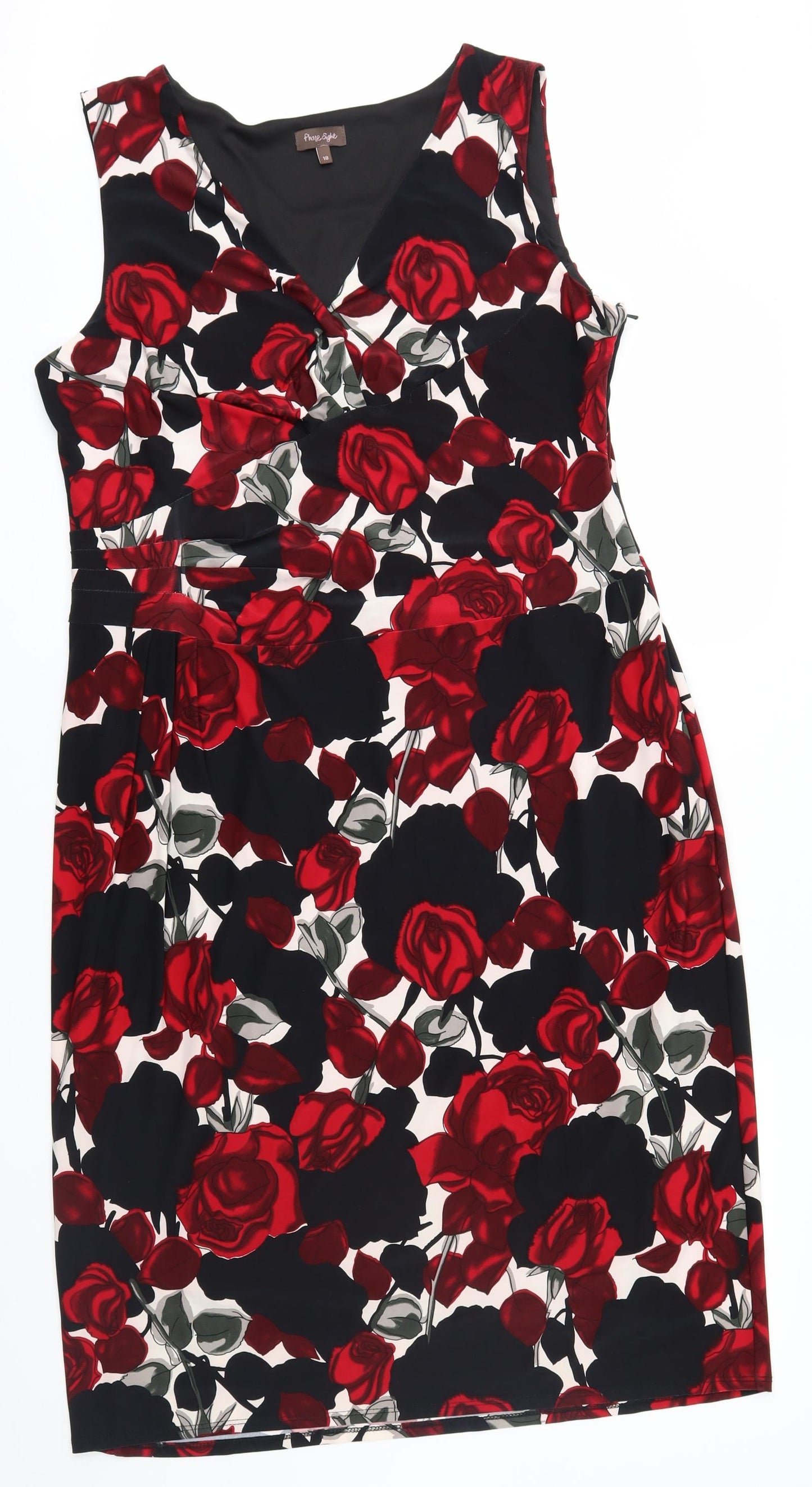 Phase Eight Womens Red Floral  Sheath  Size 18