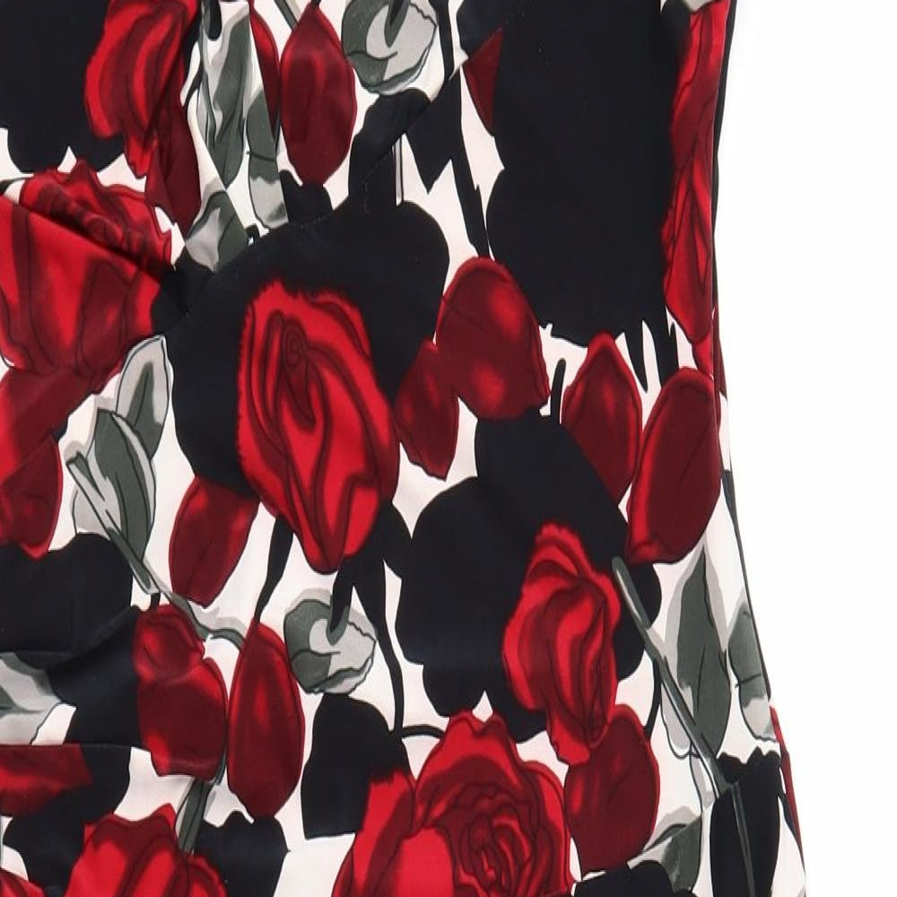 Phase Eight Womens Red Floral  Sheath  Size 18