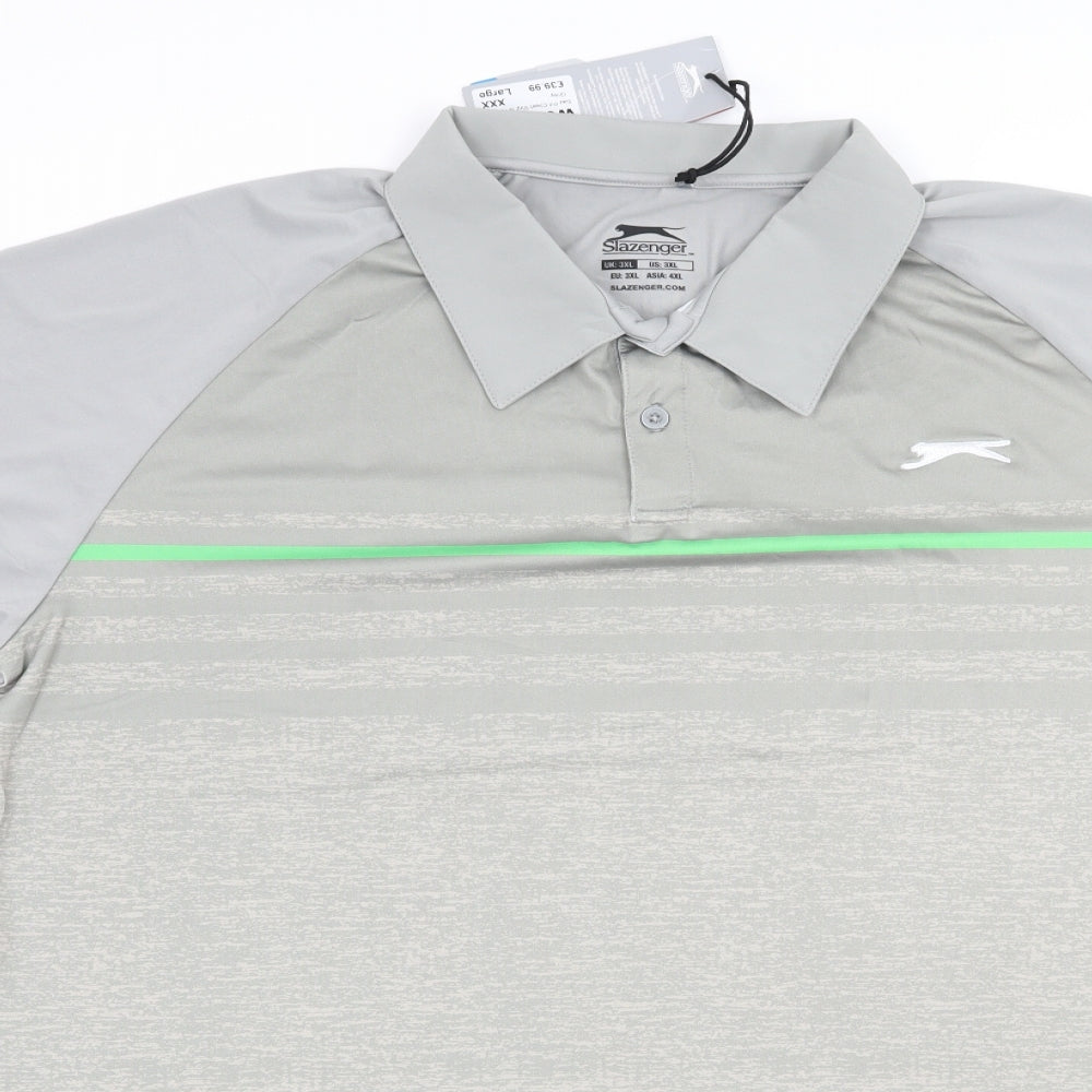 Slazenger Mens Grey  Jersey  Polo Size 3XL