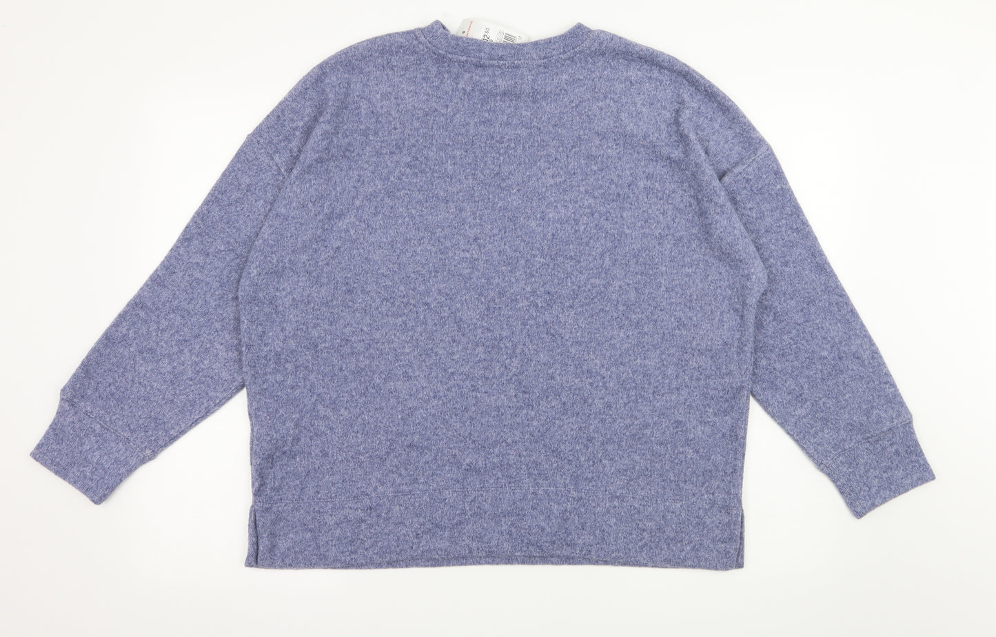 F&F Womens Blue  Jersey Pullover Sweatshirt Size 16  - Lightening bolt