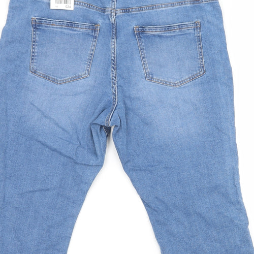 NEXT Womens Blue  Denim Bermuda Shorts Size 16