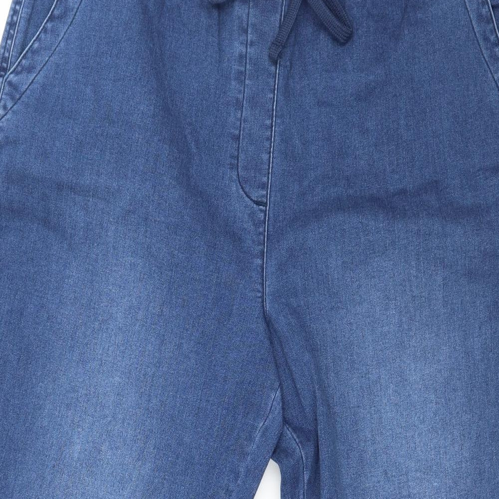 Papaya Womens Blue  Denim Jogger Trousers Size 16 L26 in