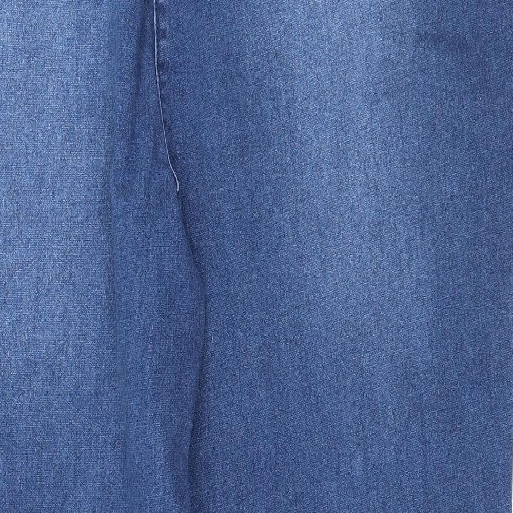 Papaya Womens Blue  Denim Jogger Trousers Size 16 L26 in