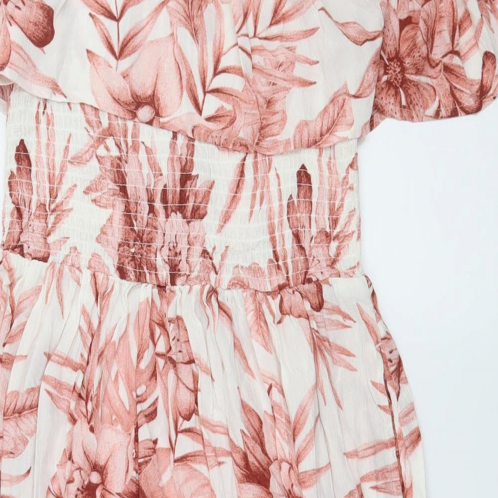 NEXT Womens Pink Floral  Fit & Flare  Size 16