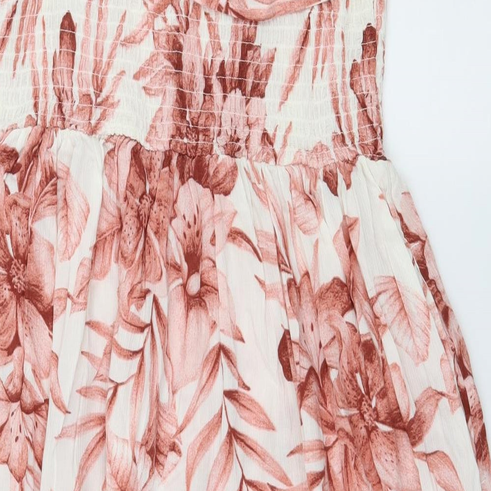 NEXT Womens Pink Floral  Fit & Flare  Size 16