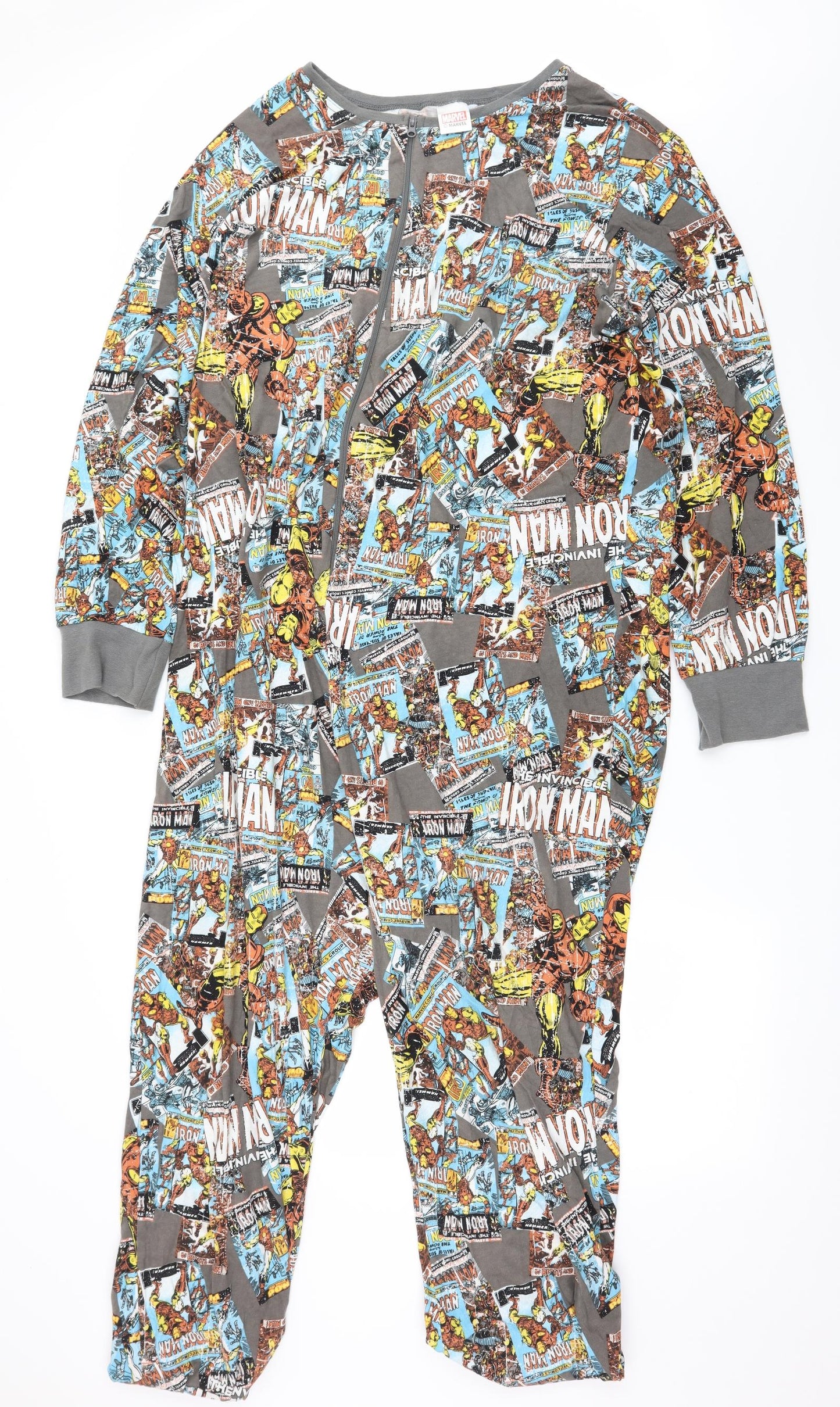 F&F Mens Multicoloured Geometric Jersey  One Piece Size L  - Avengers