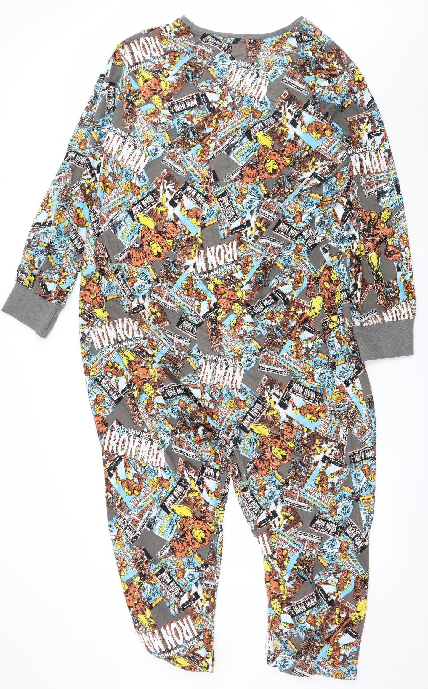 F&F Mens Multicoloured Geometric Jersey  One Piece Size L  - Avengers