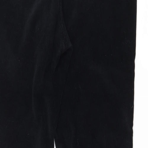 Phase Eight Womens Black  Velour Trousers  Size 36 in L28 in