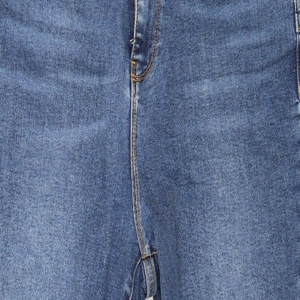 New Look Womens Blue  Denim Skinny Jeans Size 16 L26 in
