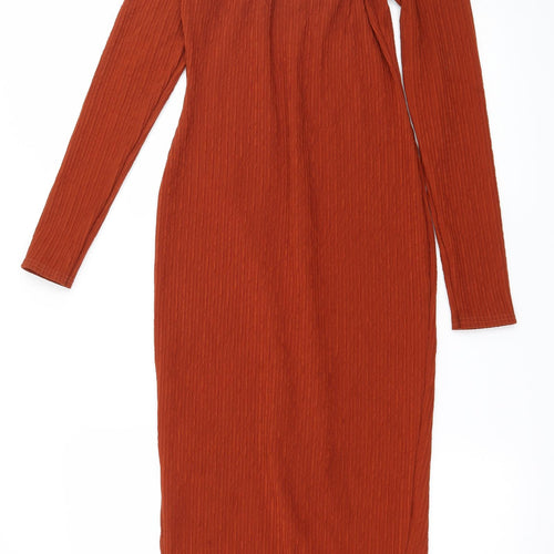 Edge Street Womens Brown  Jersey Bodycon  Size 8