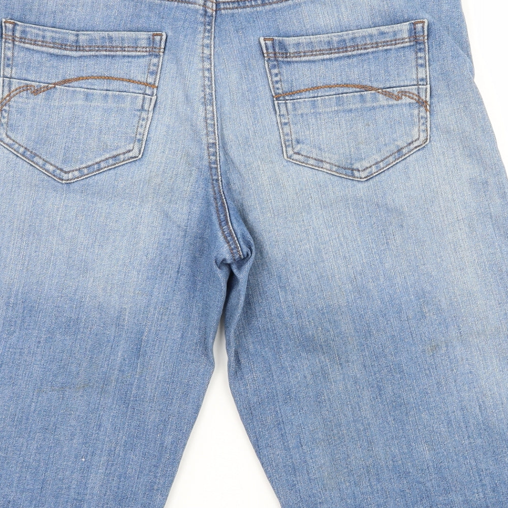 TU Womens Blue  Denim Bermuda Shorts Size 12