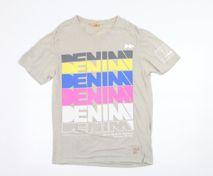 Divaldi Wear Mens Green Jersey T-Shirt Size M - Denim