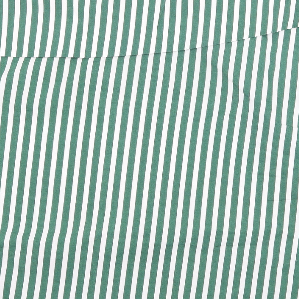 Warehouse Womens Green Striped  Basic Blouse Size 10