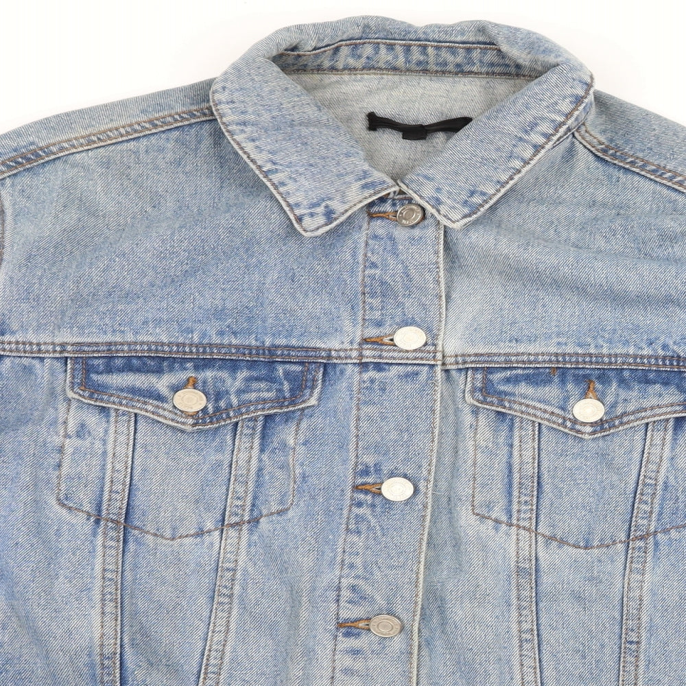 Missguided Womens Blue  Denim Jacket  Size 10
