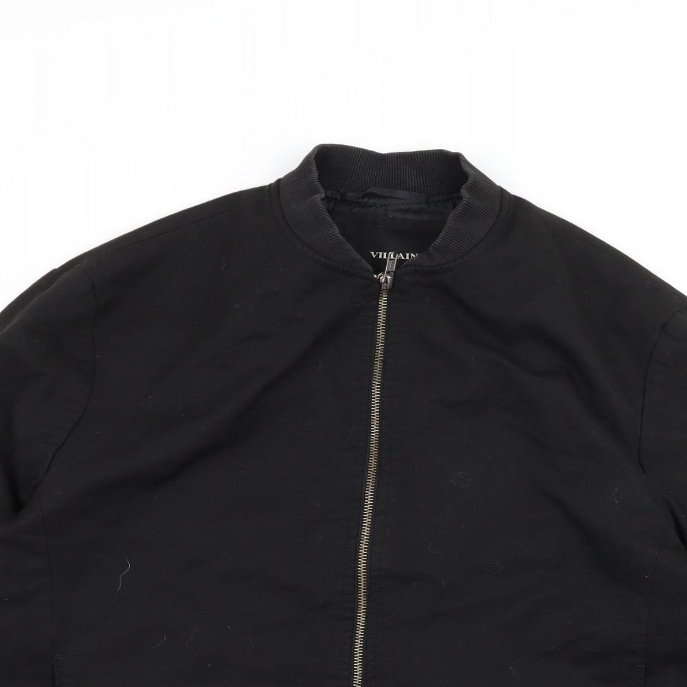 Villian Mens Black   Jacket  Size L