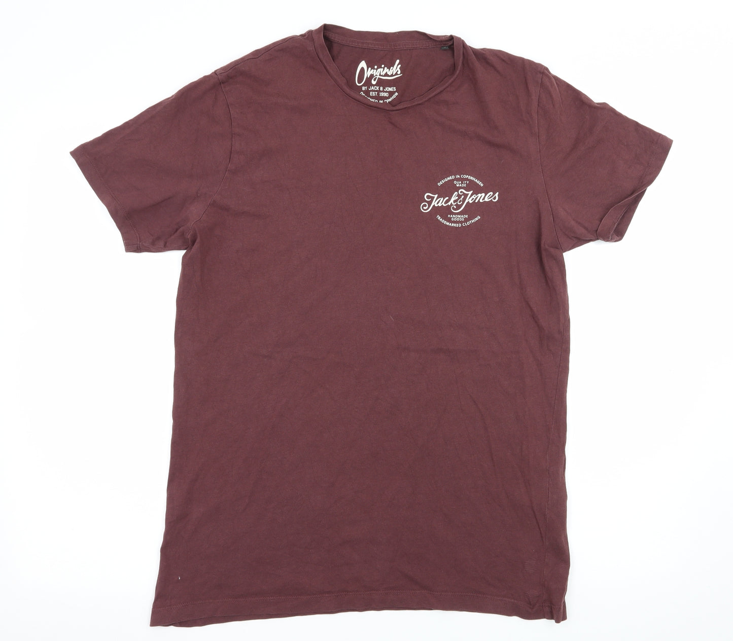 JACK & JONES Mens Brown  Jersey  T-Shirt Size L