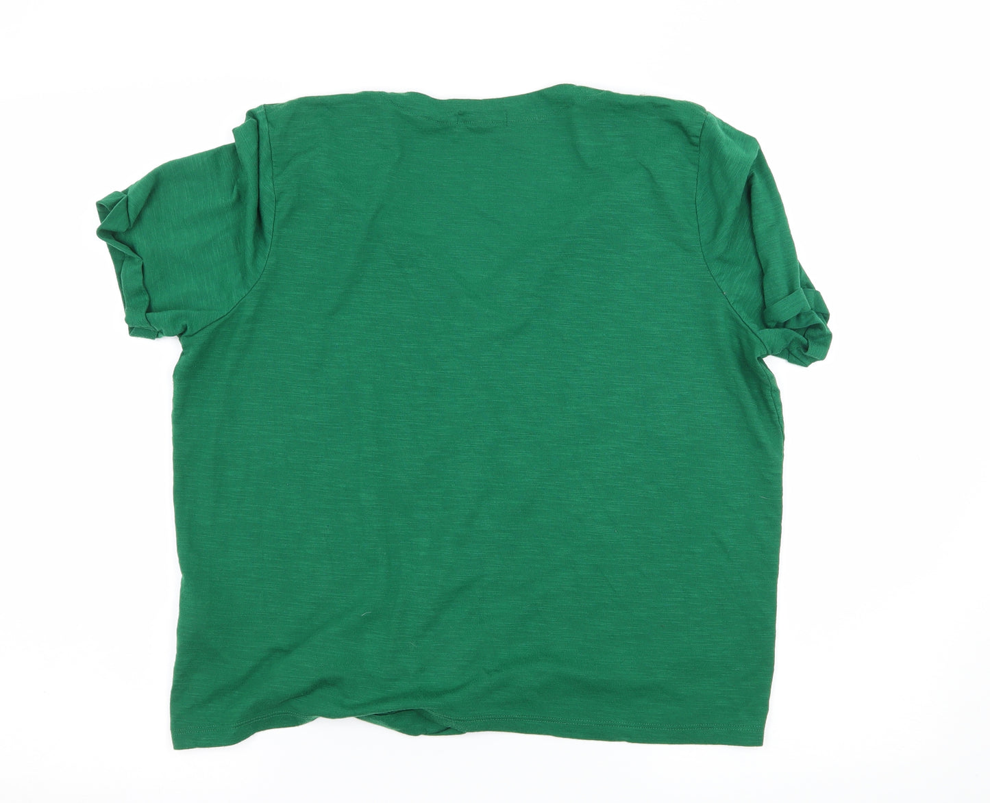Papaya Womens Green  Jersey Basic Blouse Size 16