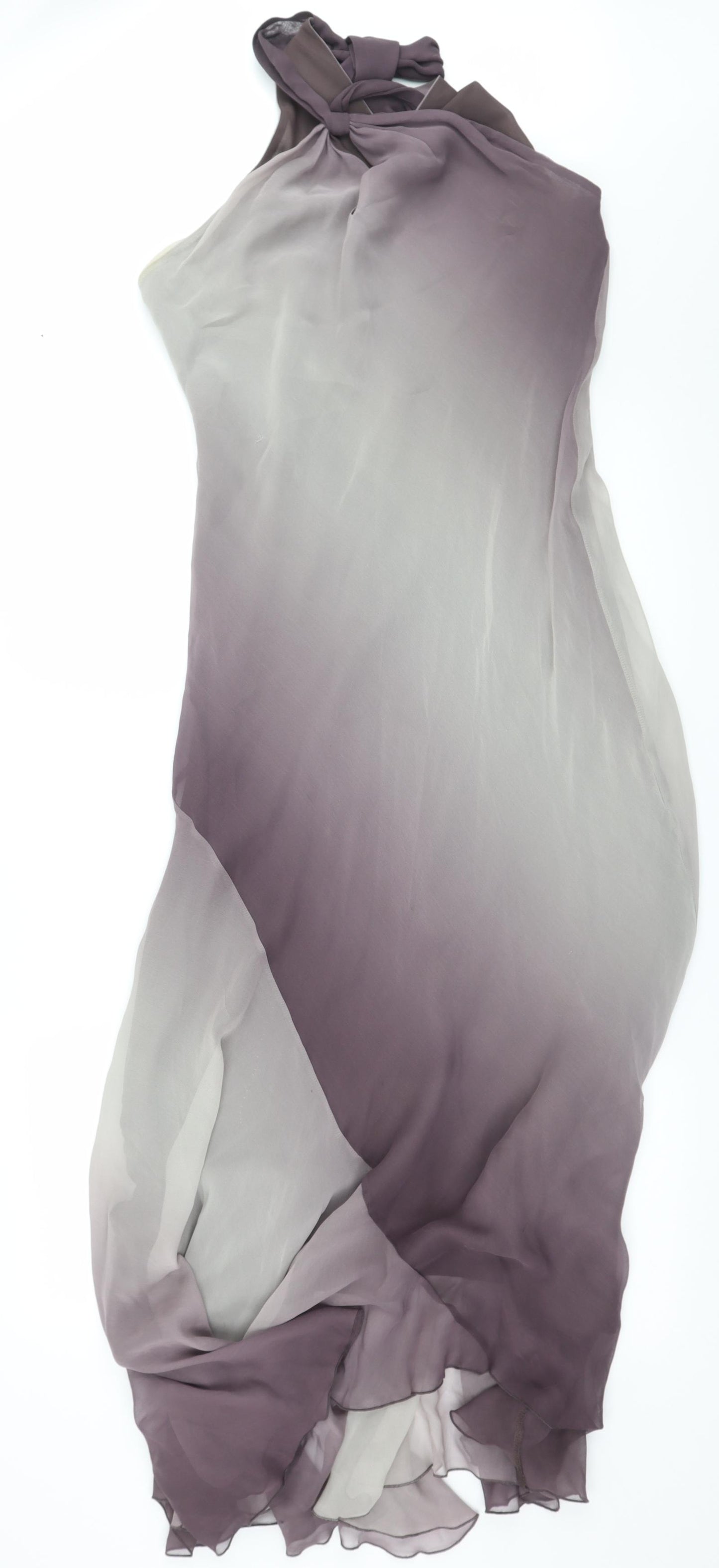 Principles Womens Purple Striped Chiffon Fit & Flare  Size 16