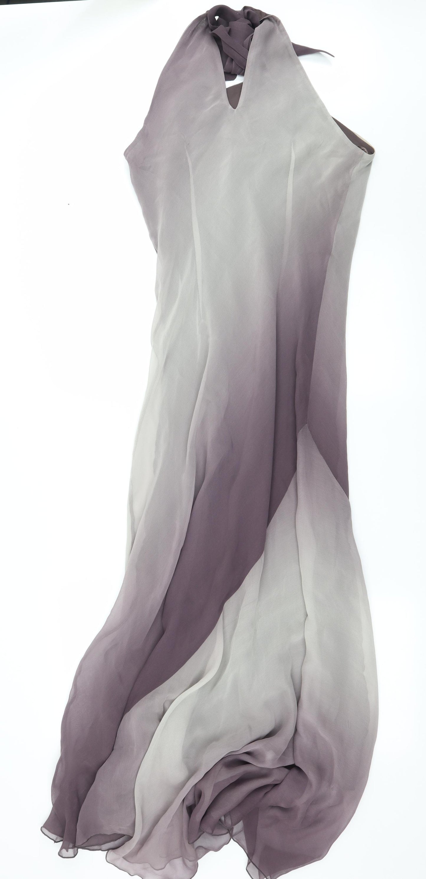 Principles Womens Purple Striped Chiffon Fit & Flare  Size 16