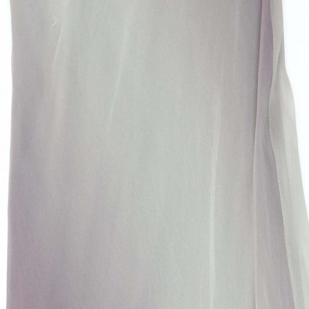 Principles Womens Purple Striped Chiffon Fit & Flare  Size 16