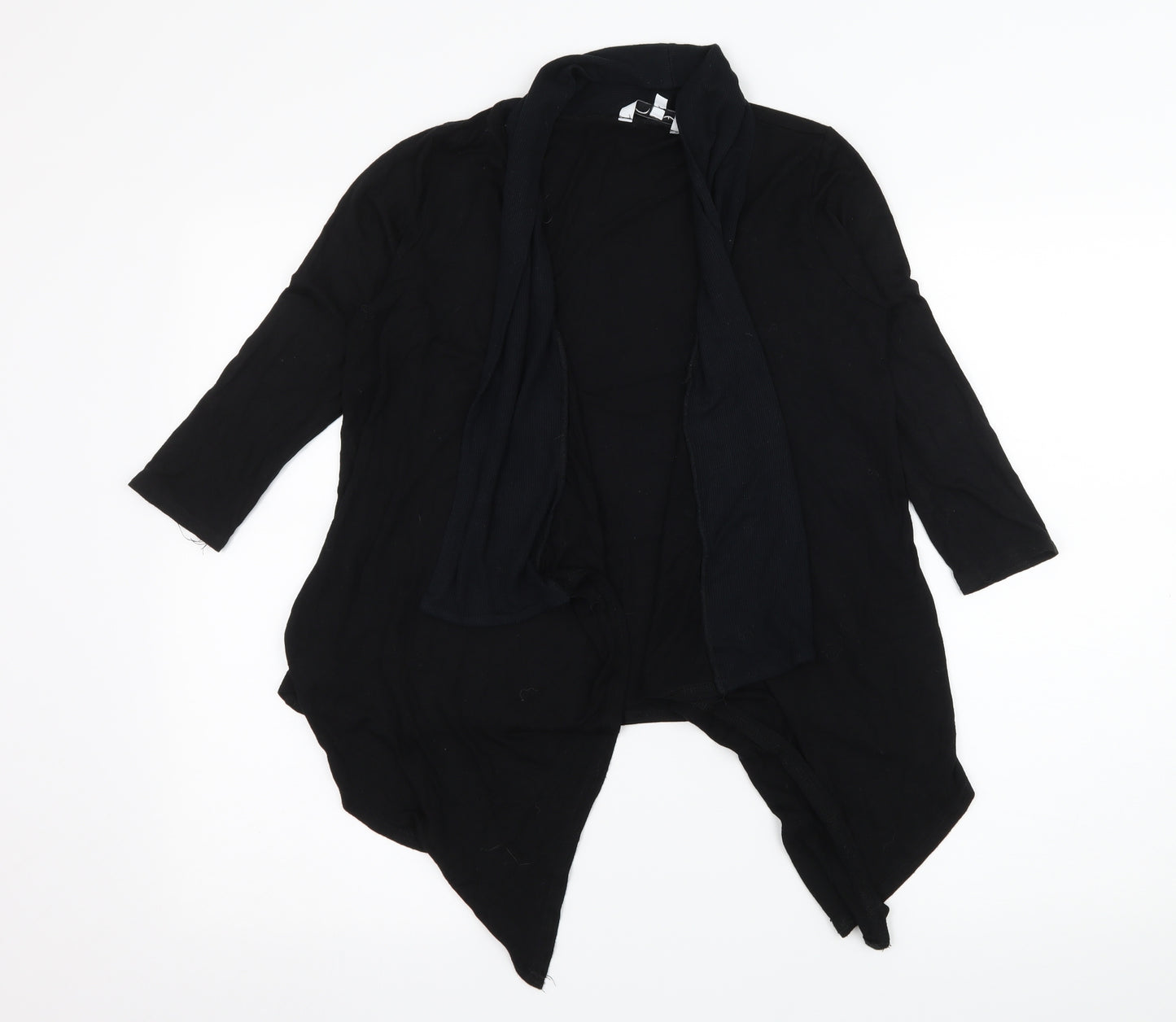 New Look Womens Black  Jersey Cardigan Jumper Size 12