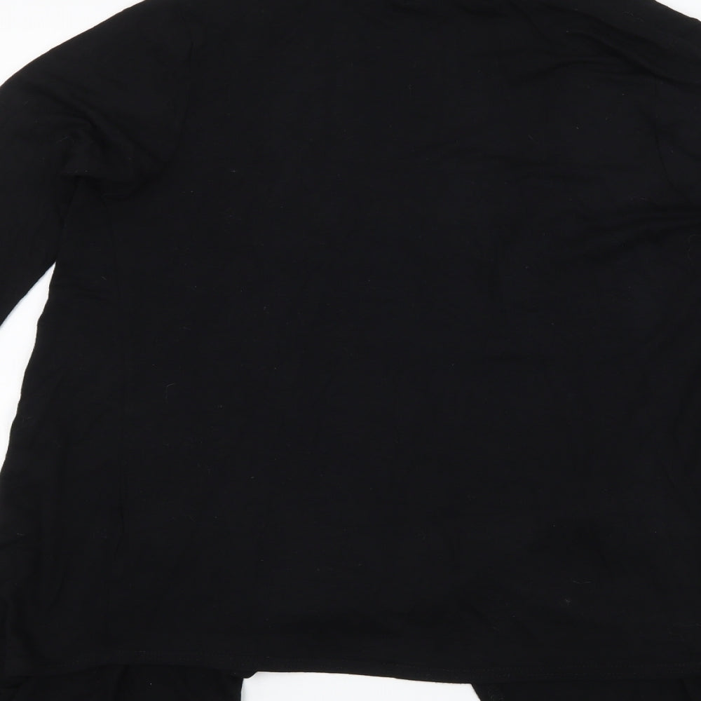 New Look Womens Black  Jersey Cardigan Jumper Size 12
